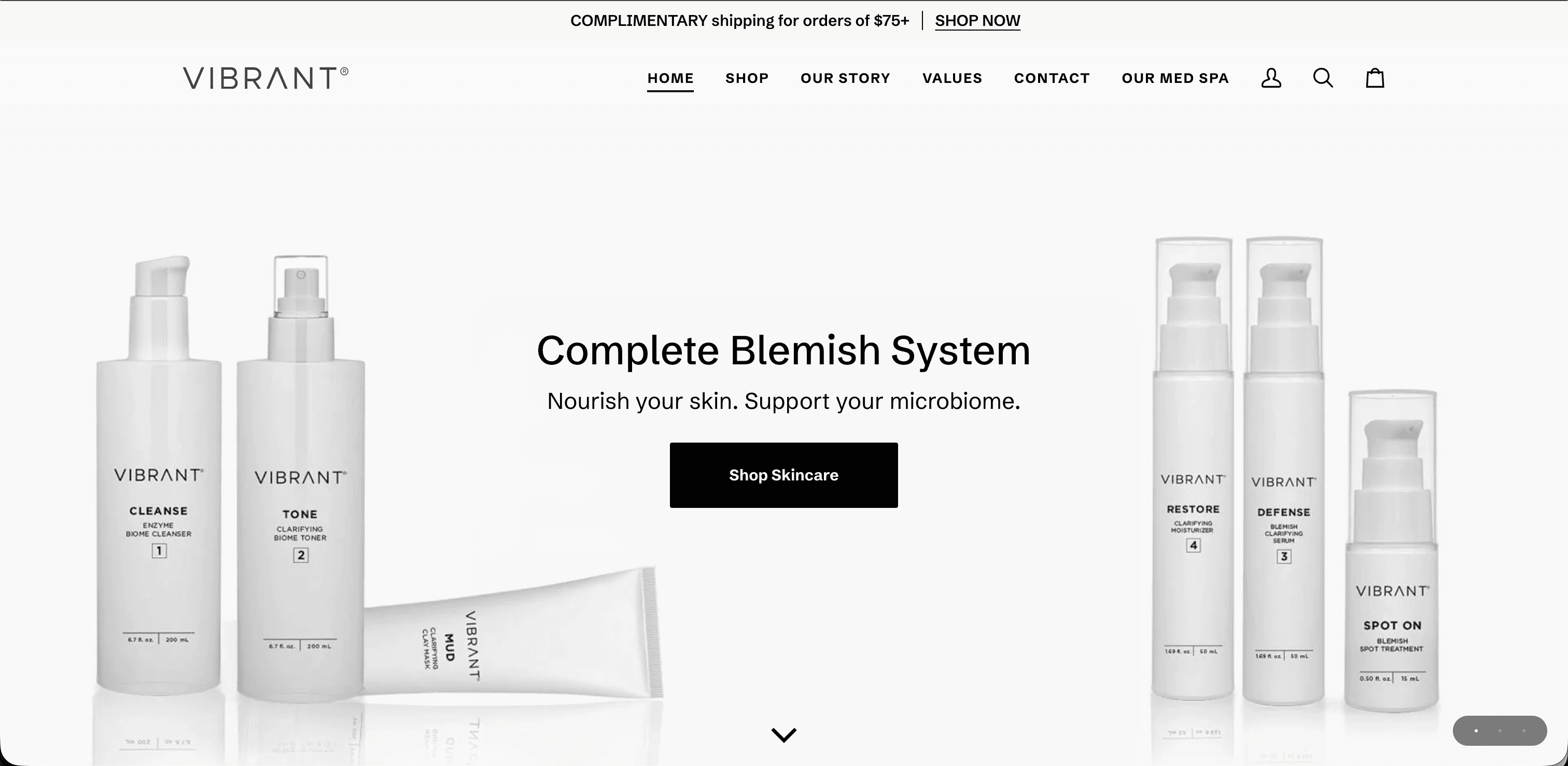 Vibrant Skin E-commerce Platform preview